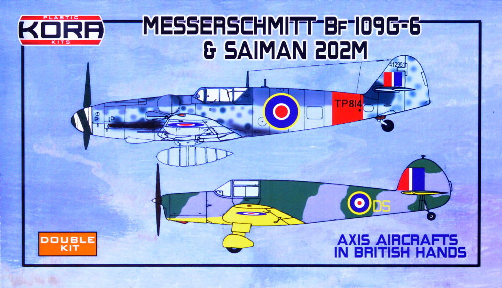 1/72 Bf 109G-6&Saiman 202M in British Hands 2-in-1