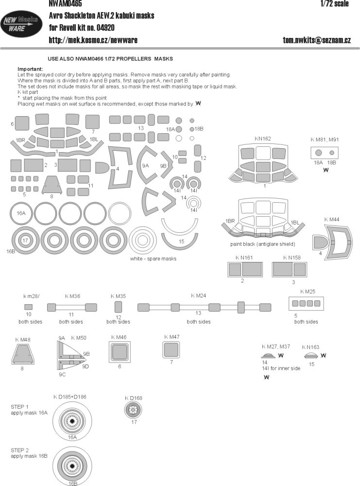 1/72 Mask Avro Shackleton AEW.2 (REV)