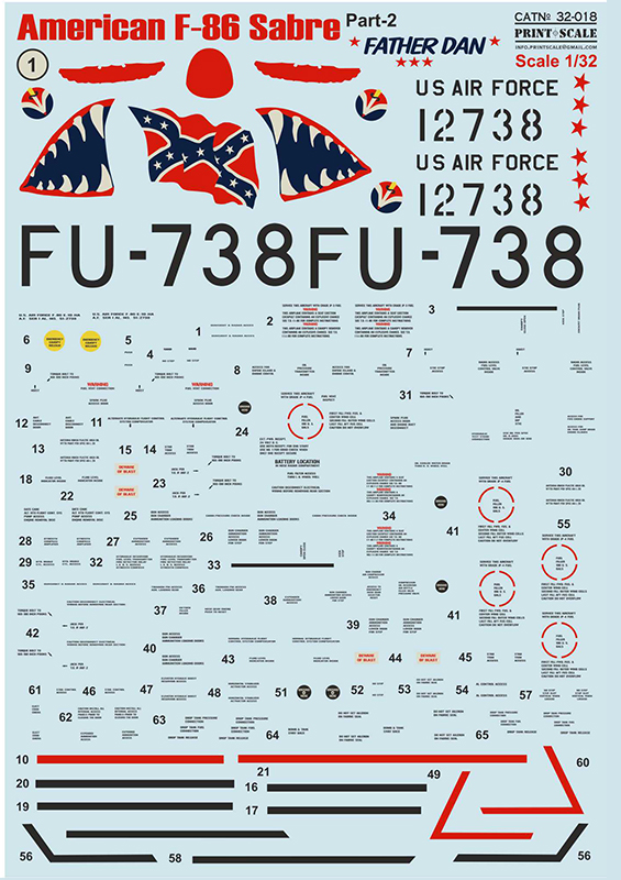 1/32 F-86 Sabre part 2 (wet decals)