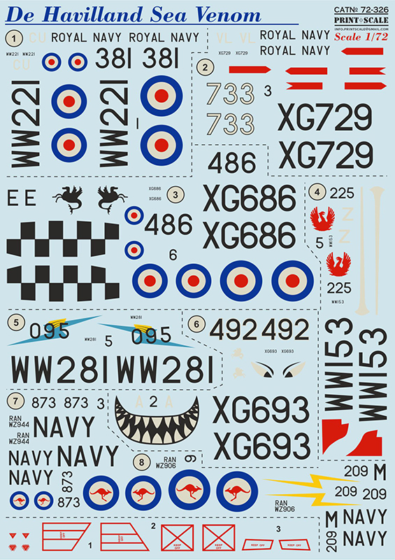 1/72 De Havilland Sea Venom (wet decals)