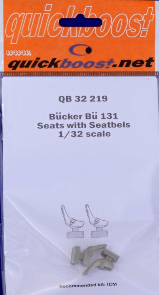 1/32 Bucker Bu 131 seats w/ seatbelts (ICM)