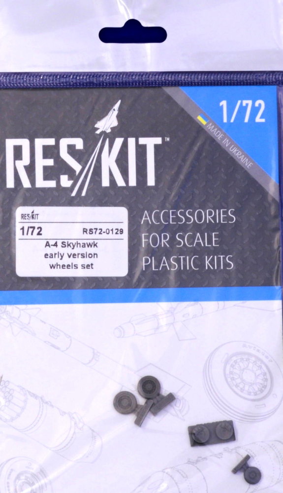 1/72 A-4 Skyhawk early wheels set (AIRF,FUJI,ITA)