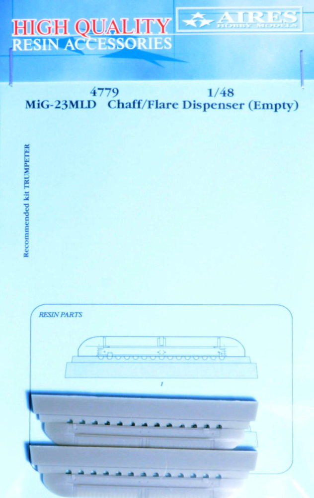 1/48 MiG-23MLD chaff/flare dispenser empty (TRUM)