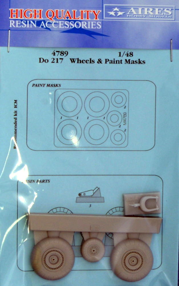 1/48 Do 217 wheels & paint masks (ICM)