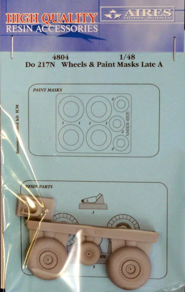 1/48 Do 217N wheels & paint masks - late A (ICM)