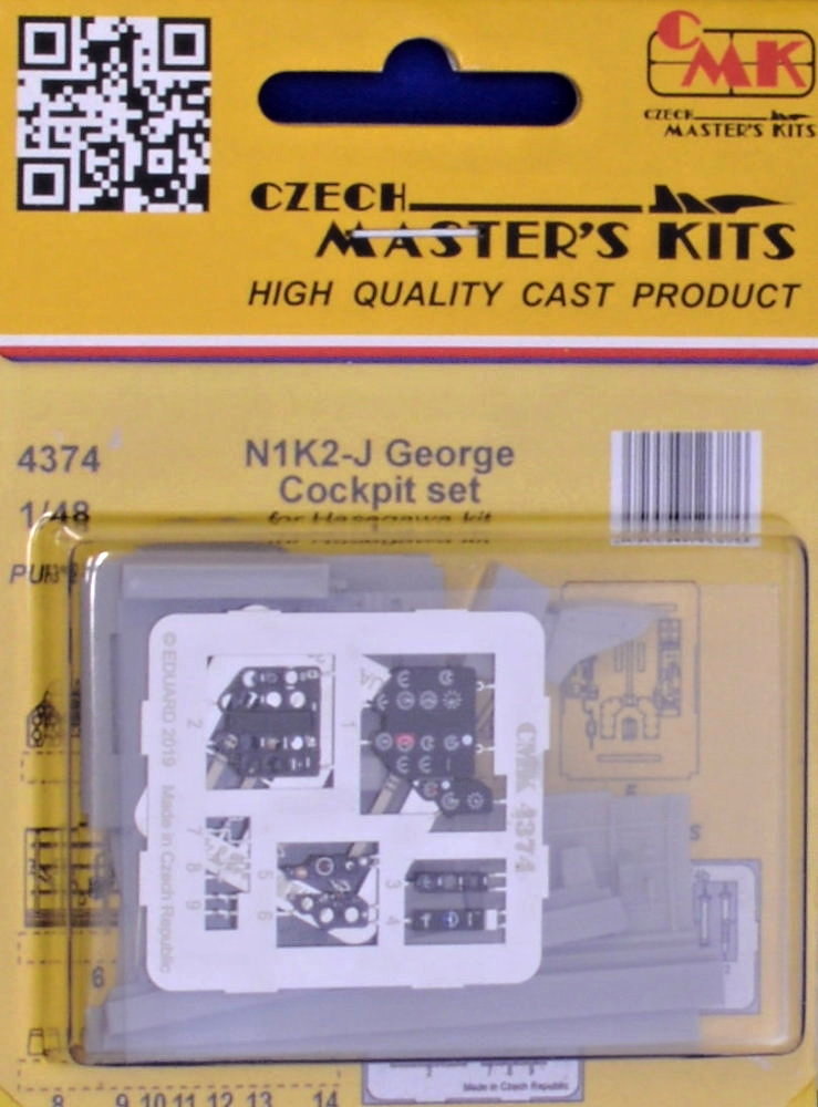 1/48 N1K2-J George Cockpit set (HAS)