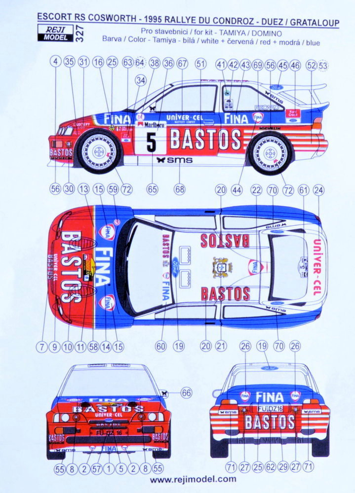 1/24 Ford Escort RS Cosworth Rally du Condroz 1995