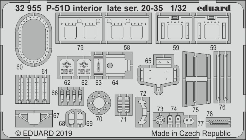 SET P-51D interior late ser. 20-35 (TAM)