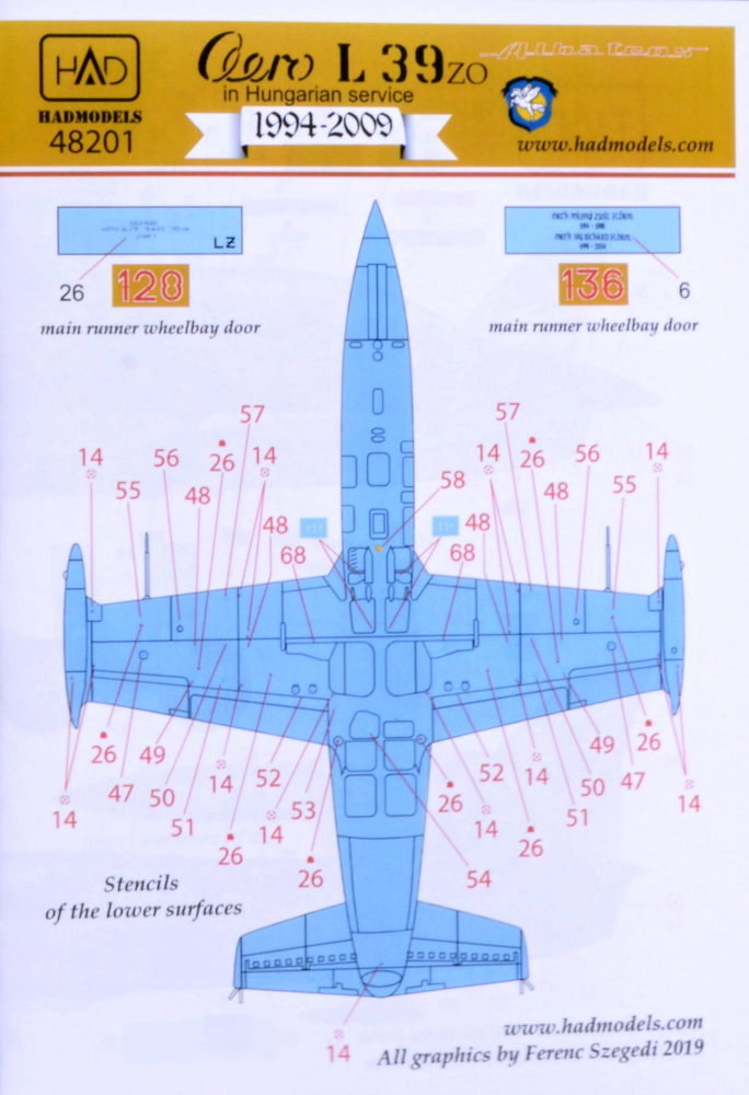 1/48 Decal Aero L-39ZO in Hungarian Service Pt.I