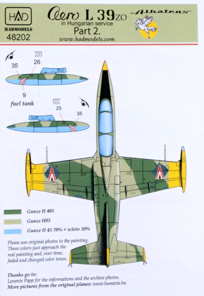 1/48 Decal Aero L-39ZO in Hungarian Service Pt.II