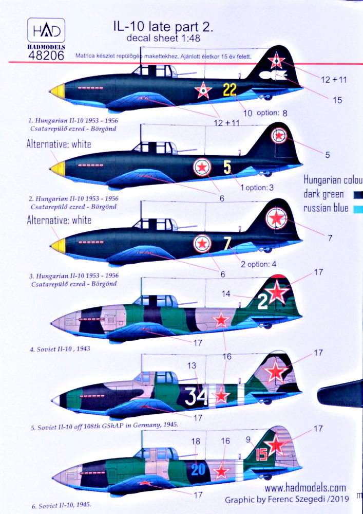 1/48 Decal IL-10 late (6x camo) Part 2