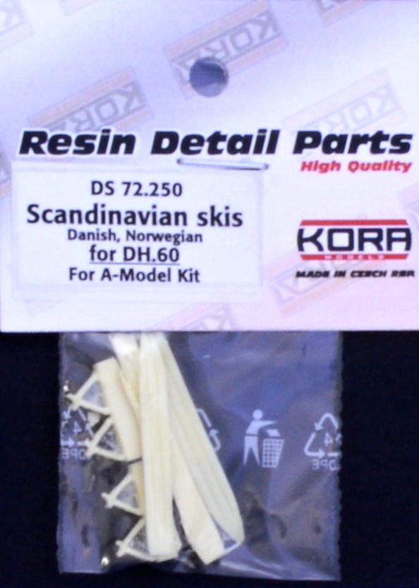 1/72 DH.60 Scandinavian skis (AMOD)