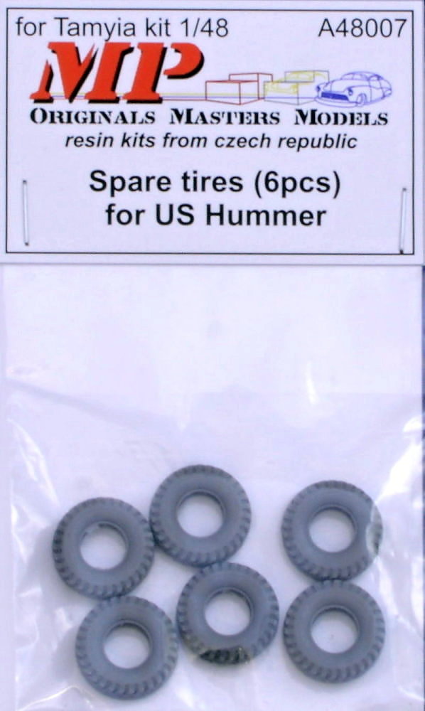 1/48 Spare tires for US Hummer (6 pcs.)