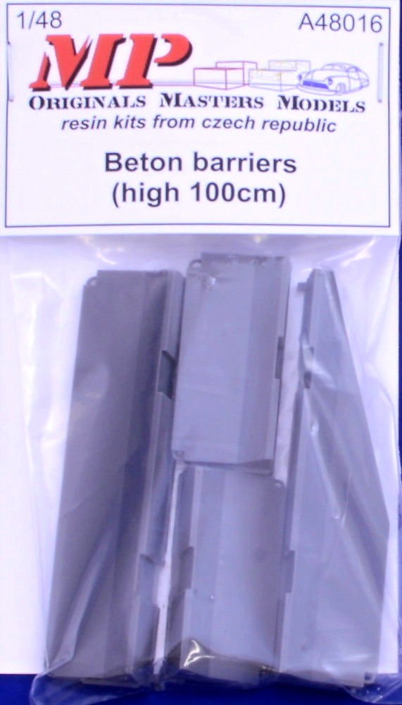 1/48 Concrete barriers (100cm high)