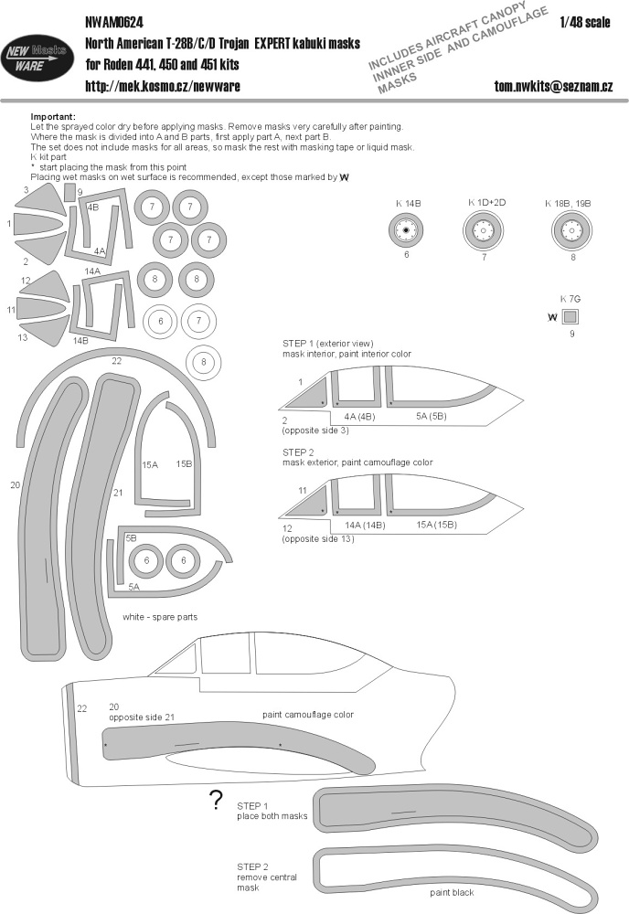 1/48 North American T-28B/C/D Trojan EXPERT (RDN)