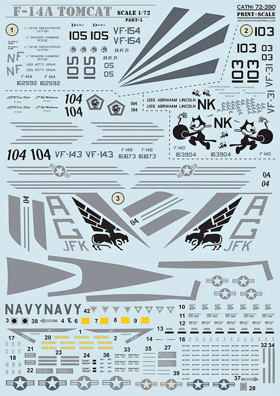 1/72 F-14A Tomcat  Part 3 (wet decals)