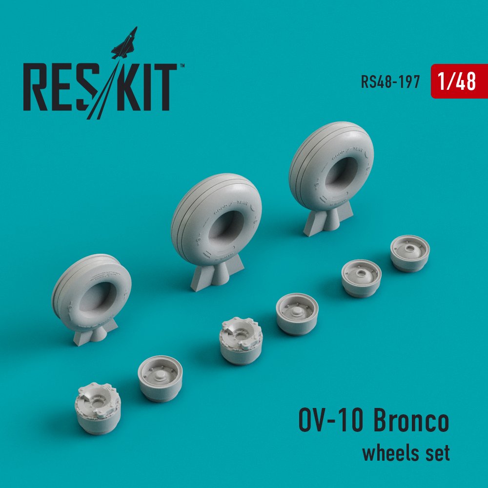 1/48 OV-10 Bronco wheel set (TESTORS/HAWK)