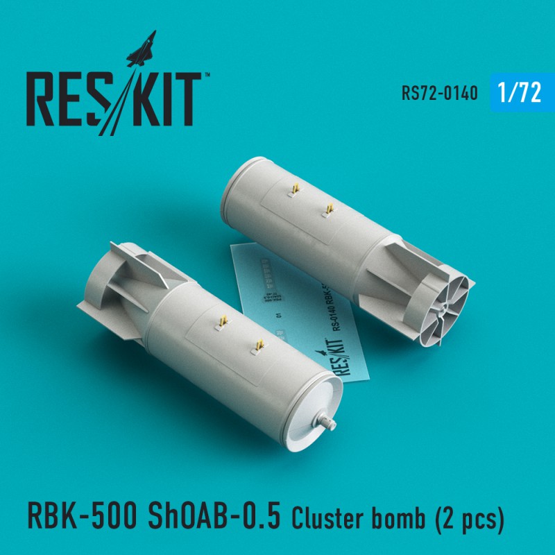 1/72 RBK-500 ShOAB-0.5 Cluster bomb (2 pcs.)