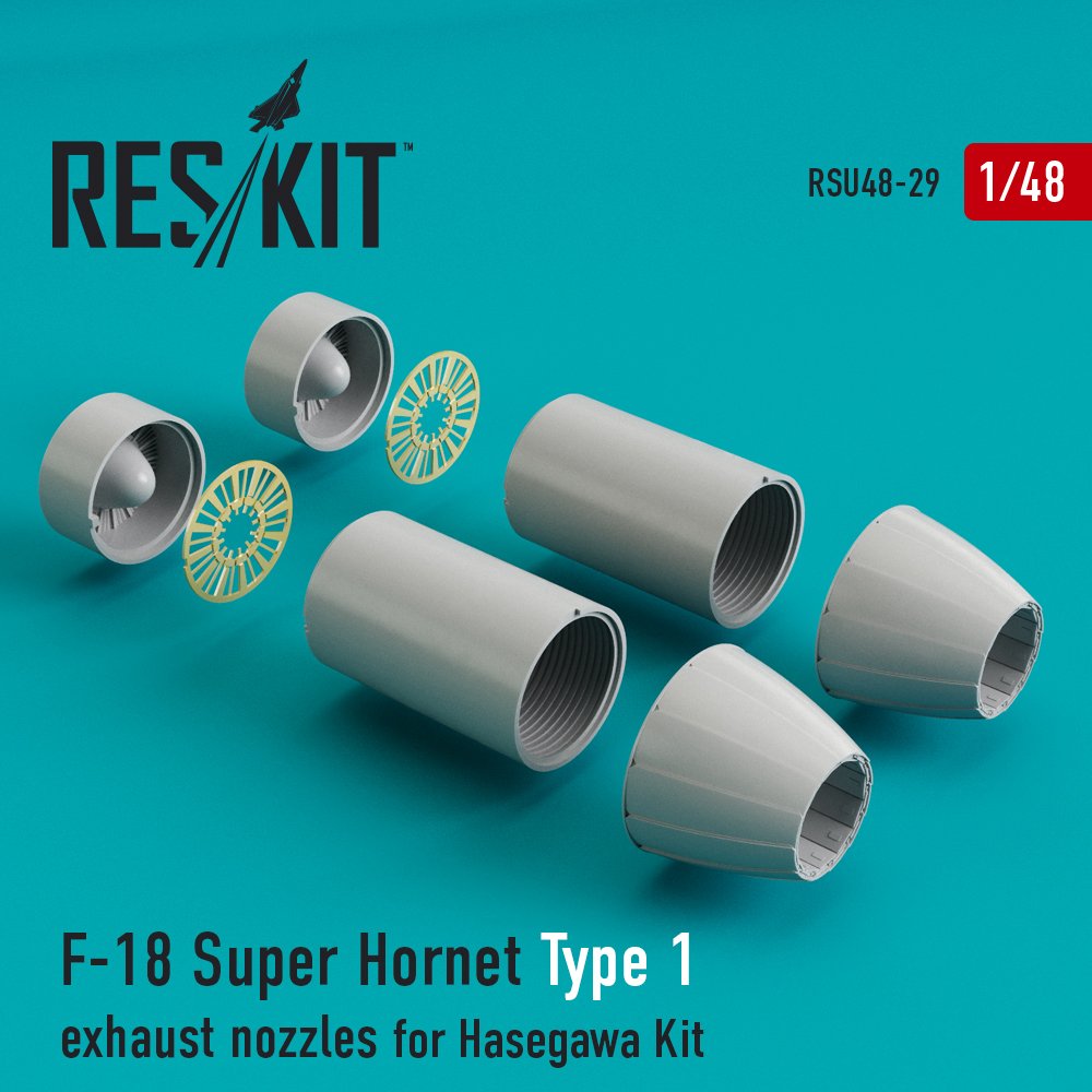 1/48 F-18 Super Hornet Type 1 exh.nozzles (HAS)