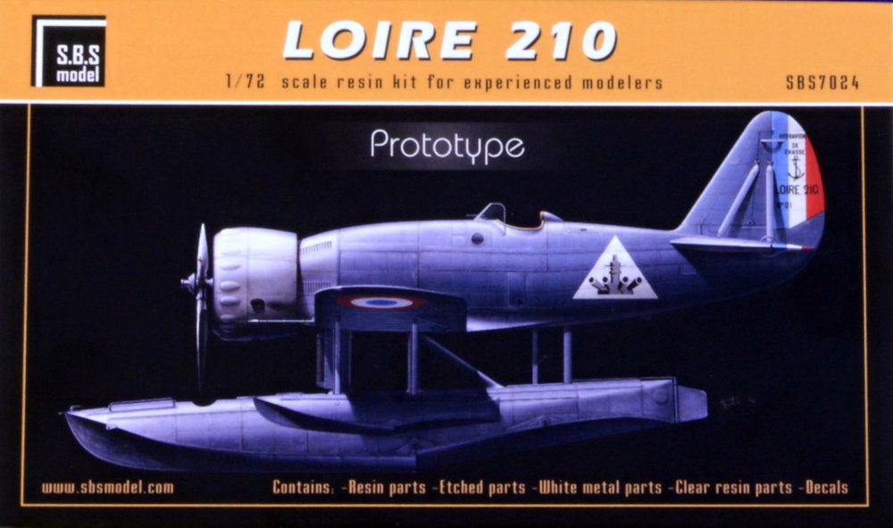 1/72 LOIRE 210 Prototype 1936-37 (2x camo, resin)