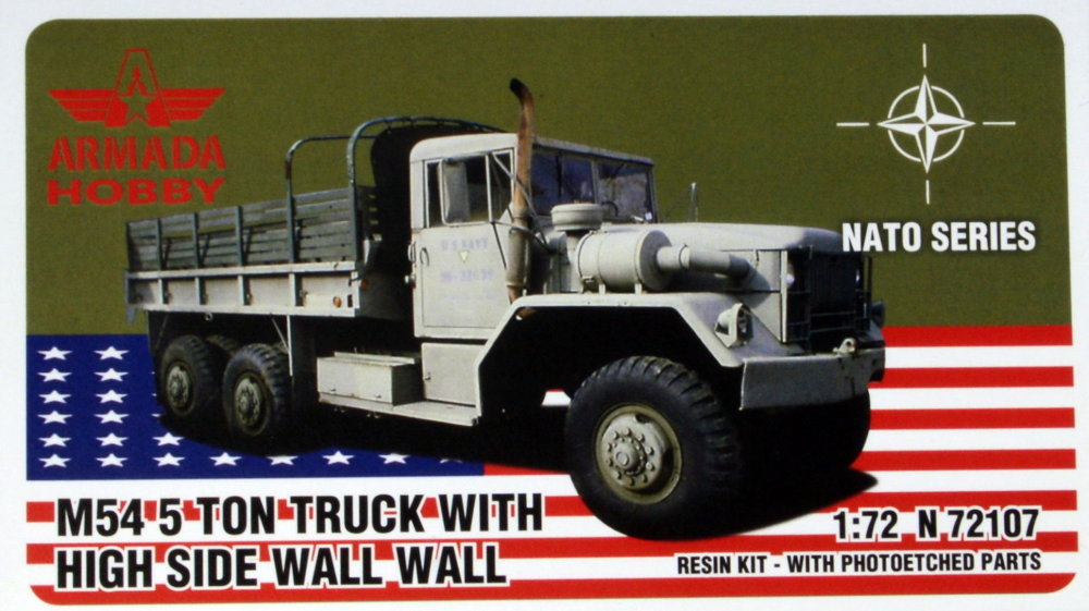 1/72 M54 5t Truck w/ High Side Wall (resin w/PE)