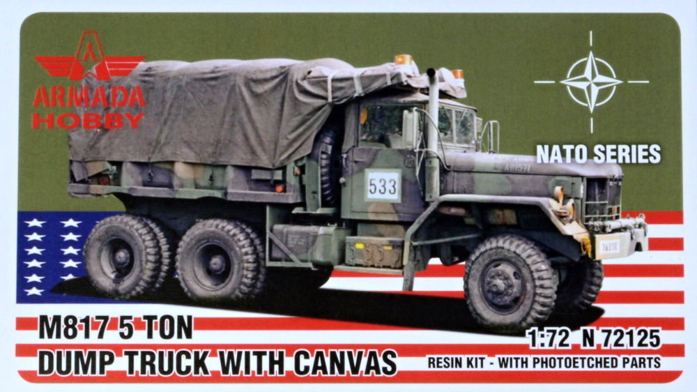 1/72 M817 5-ton Dump Truck w/ Canvas (resin&PE)