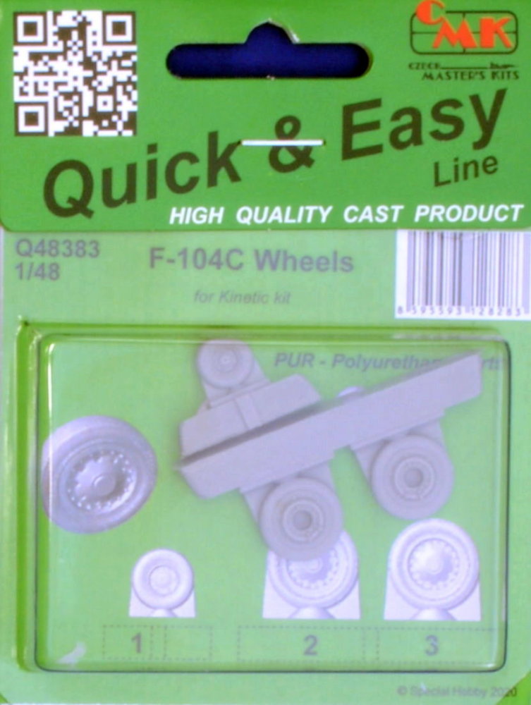 1/48 F-104C Wheels (KINETIC)