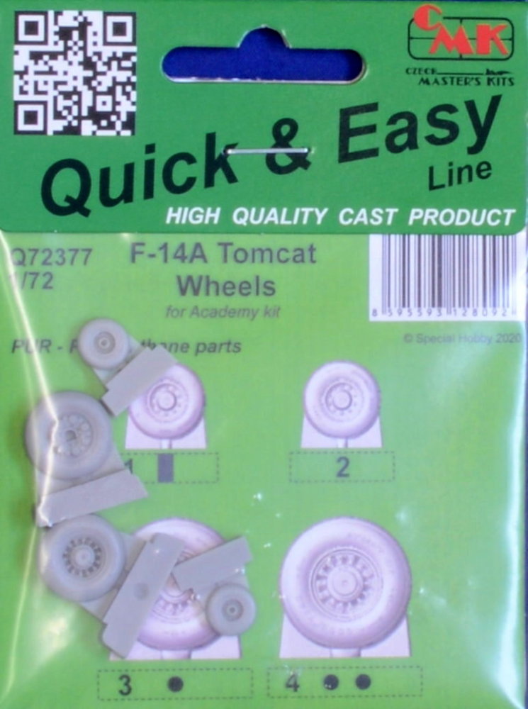 1/72 F-14A Tomcat Wheels (ACAD)