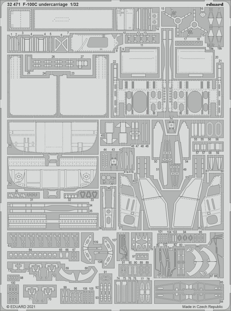 SET F-100C undercarriage (TRUMP)