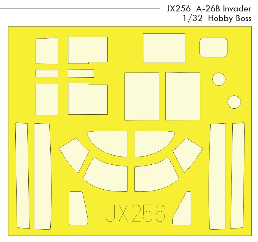 Mask 1/32 A-26B Invader (HOBBYB)