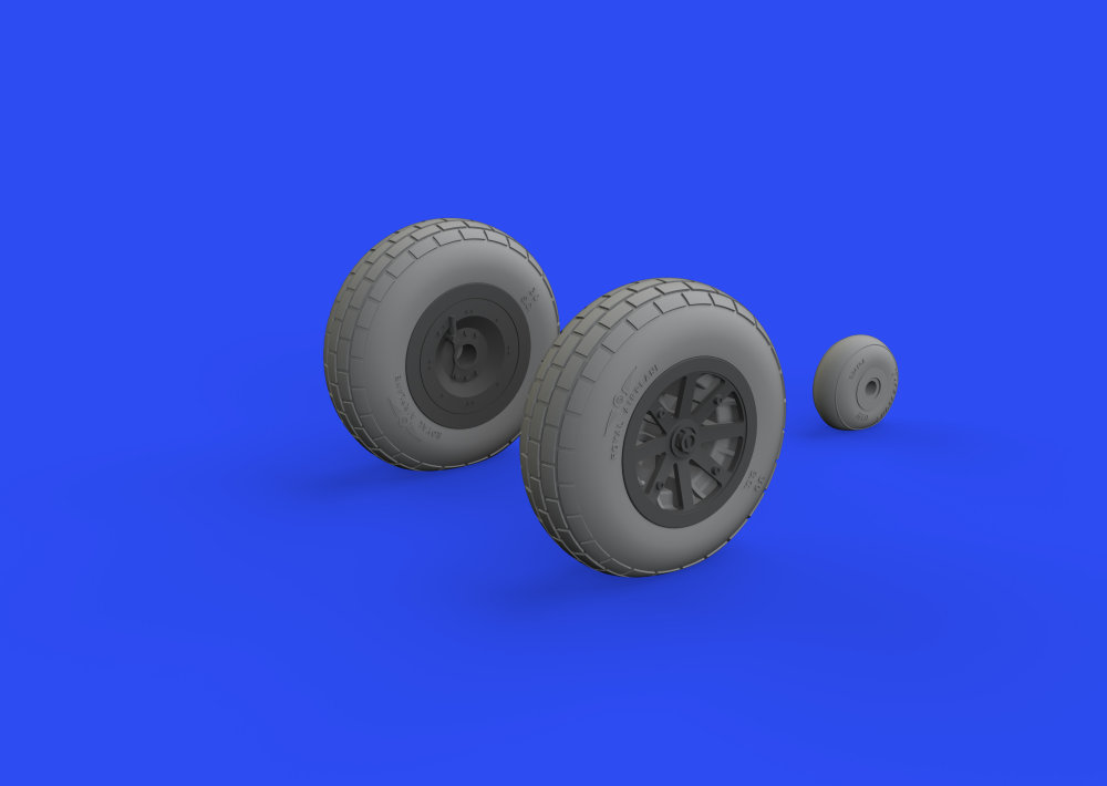 BRASSIN 1/32 P-40E wheels (TRUMP)