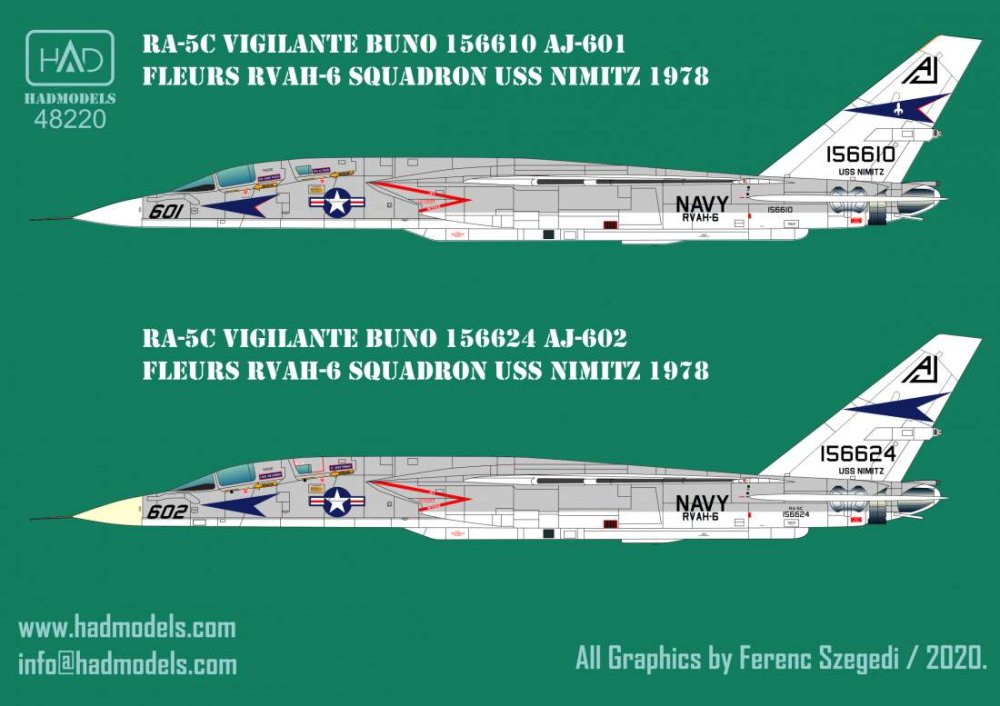 1/48 Decal RA-5C Vigilante USS Nimitz - part 3