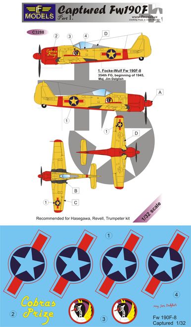 1/32 Decals Captured Fw 190F - Part 1