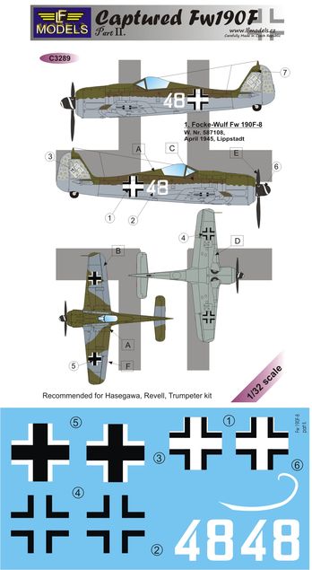 1/32 Decals Captured Fw 190F - Part 2