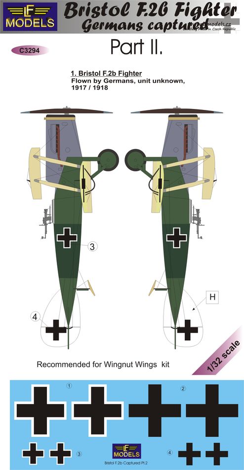 1/32 Decals Bristol F.2b Fighter Captured - Part 2