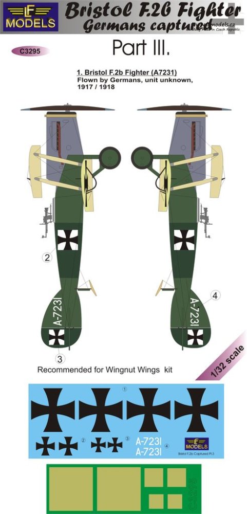 1/32 Decals Bristol F.2b Fighter Captured - Part 3