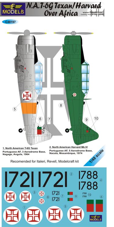 1/48 Decals T-6G Texan/Harvard o.Africa (ITA/REV)