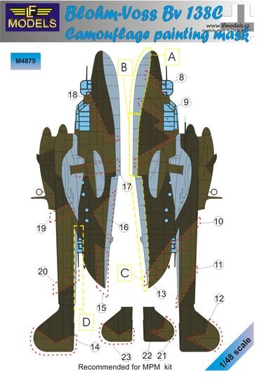 1/48 Mask BV-138C Camouflage painting (MPM)