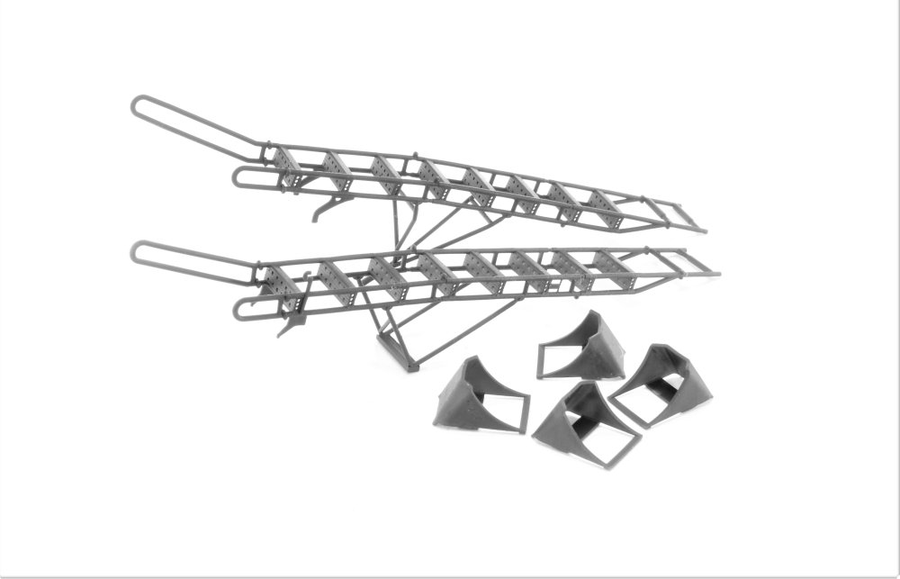 1/48 Su-27 early Ladder+Chocks Set+Service Ladder