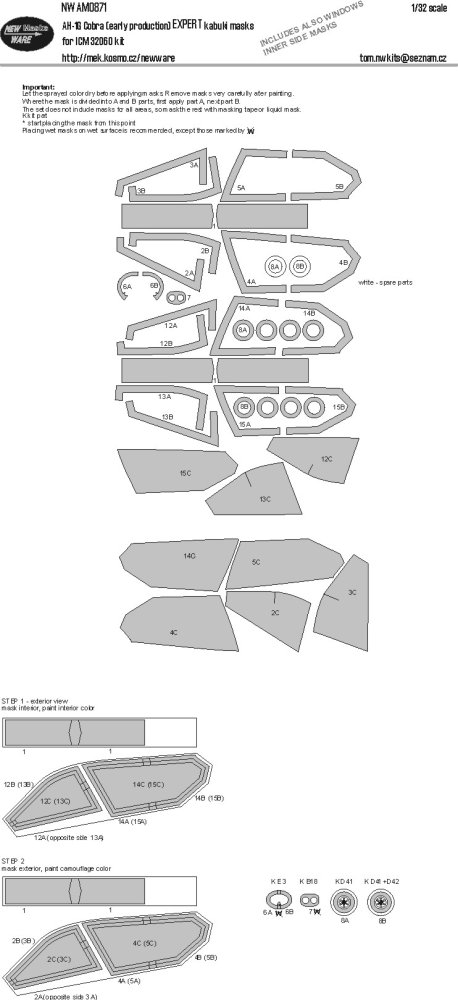 1/32 Mask AH-1G Cobra EXPERT (ICM 32060)