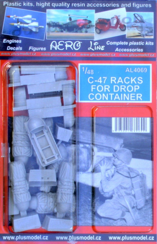 1/48 C-47 Racks for Drop Container