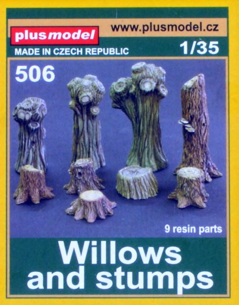 1/35 Willows and stupms (9 resin parts)