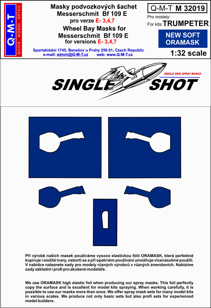1/32 Mask Bf 109 E-3,4,7 (TRUMP)