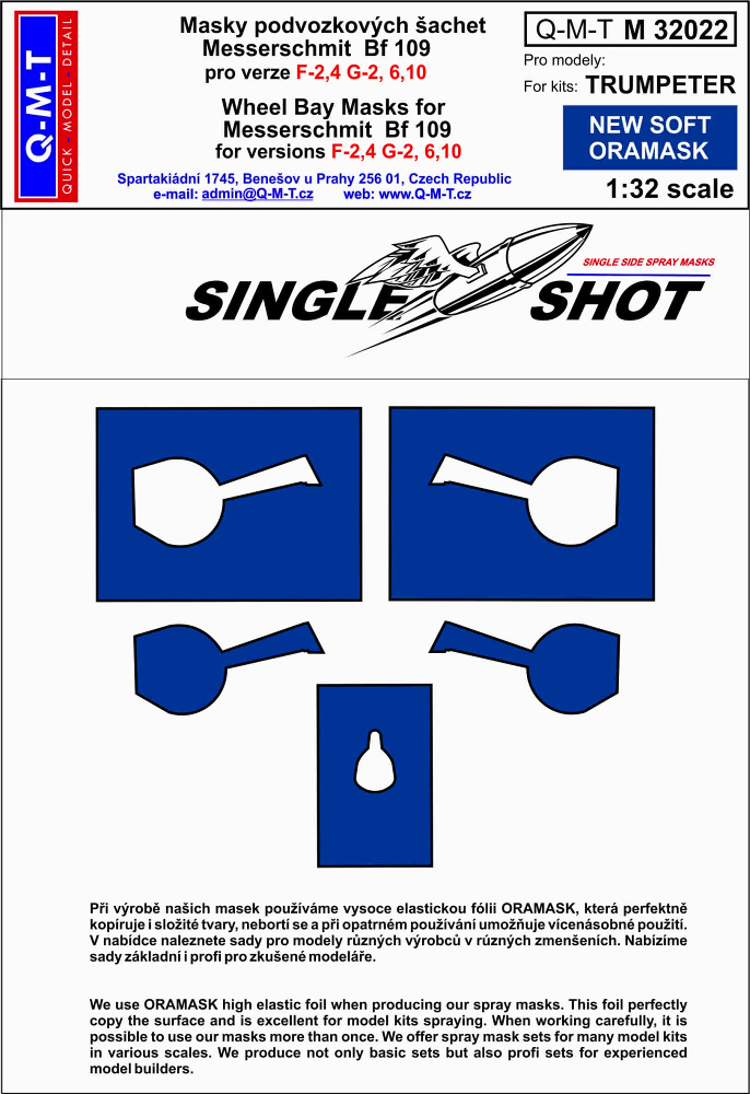1/32 Mask Bf 109 F-4, G-2,6,10 (TRUMP)