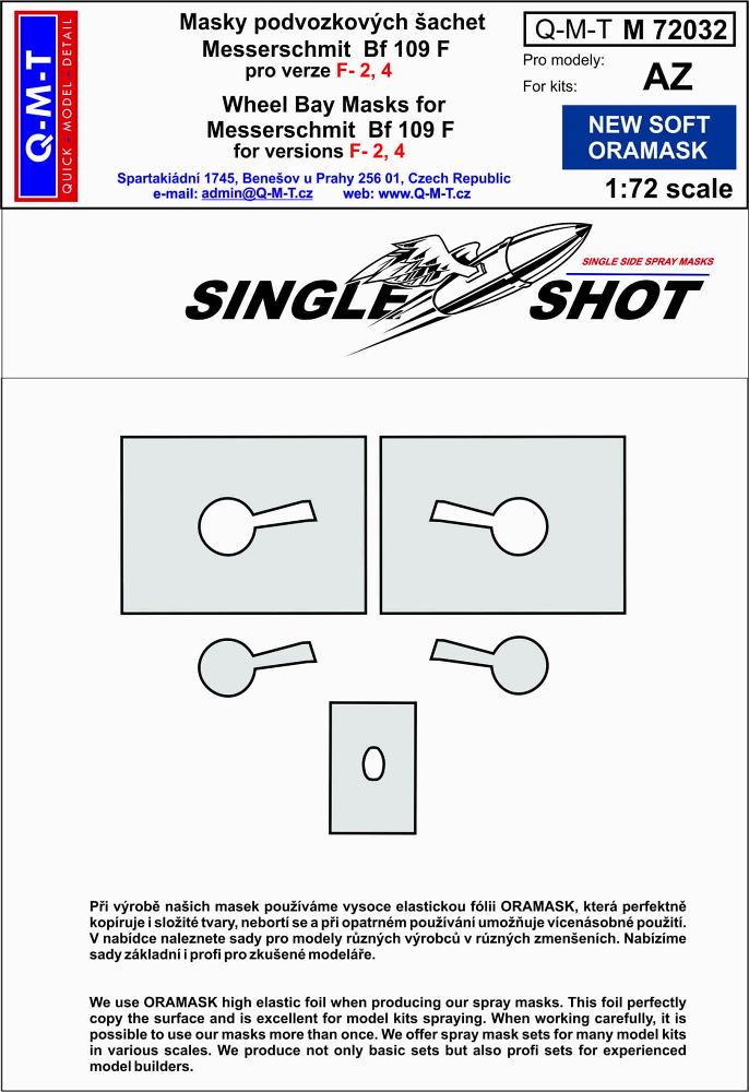1/72 Mask Bf 109 F-2,4 (AZMOD)