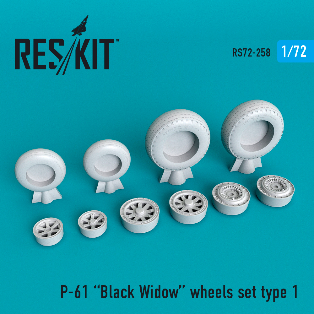 1/72 P-61 Black Widow wheels set 