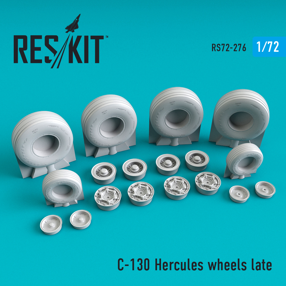 1/72 C-130 Hercules wheels late (ZVE,ITAL)