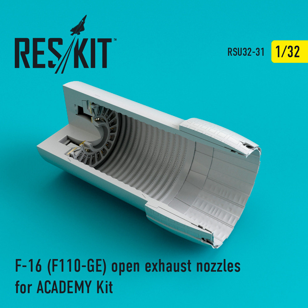 1/32 F-16 (F110-GE) open exhaust nozzles (ACAD)