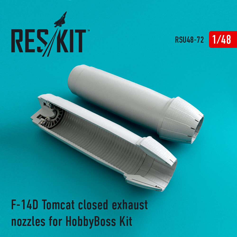 1/48 F-14D Tomcat closed exhaust nozzles (HOBBYB)