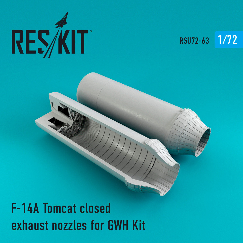 1/72 F-14A Tomcat closed exhaust nozzles (G.W.H.)